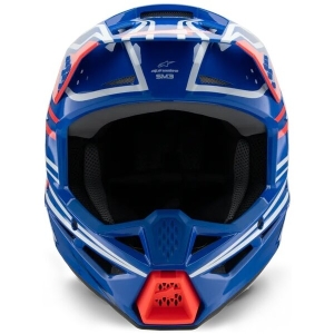 Casca cross-enduro de copii ALPINESTARS S-M3 YOUTH WURX ECE06 M Albastru/Rosu/Alb, 11