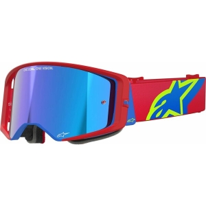 Ochelari cross-enduro ALPINESTARS SUPERTECH CORP MIRROR GOOGLE Rosu/Albastru, 10