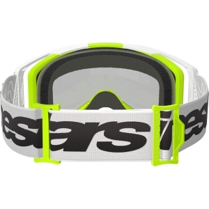 Ochelari cross-enduro ALPINESTARS VISION 8 WORDMARK MIRROR GOGGLE Alb/Galben fluo, 3