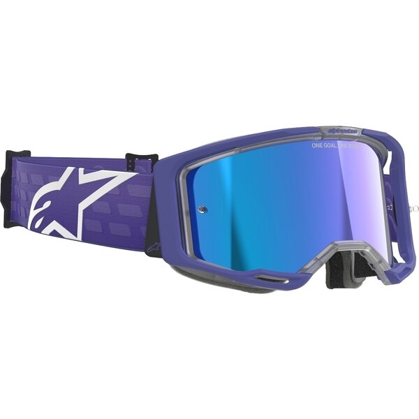 Ochelari cross-enduro ALPINESTARS VISION 8 CORP MIRROR GOGGLE Mov/Galben fluo, 8