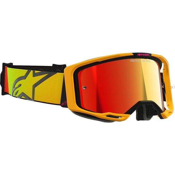 Ochelari cross-enduro ALPINESTARS VISION 8 CORP MIRROR GOGGLE Portocaliu/Galben, 22