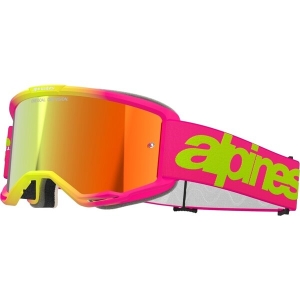 Ochelari cross-enduro ALPINESTARS VISION 5 WORDMARK MIRROR GOGGLE Roz Fluo, 10