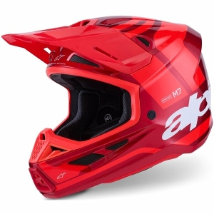 Casca cross-enduro ALPINESTARS SUPERTECH S-M7 CORE ECE06 M Portocaliu/Albastru