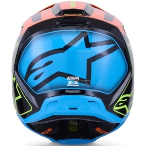 Casca cross-enduro ALPINESTARS S-M3 FRAY ECE06 XS Negru/Portocaliu/Galben fluo, 7