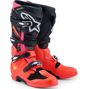 Cizme cross-enduro ALPINESTARS TECH 7 2025 42 Negru/Rosu fluo/Roz fluo, 4