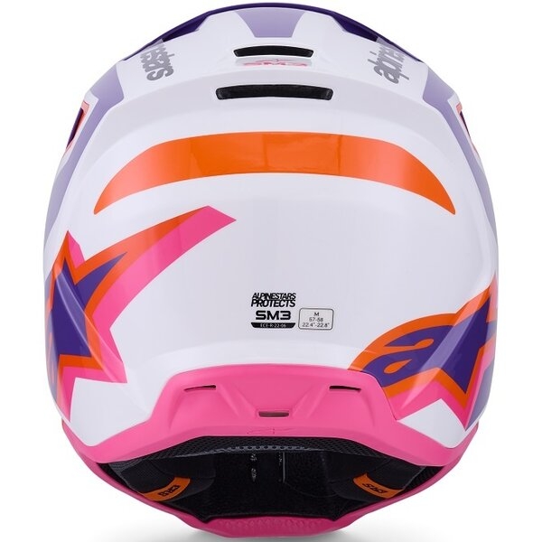 Casca cross-enduro ALPINESTARS S-M3 HEAT ECE06 S Argintiu/Albastru/Negru mat, 9