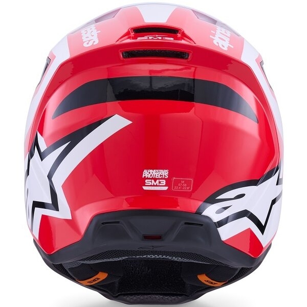 Casca cross-enduro ALPINESTARS S-M3 HEAT ECE06 S Argintiu/Albastru/Negru mat, 16
