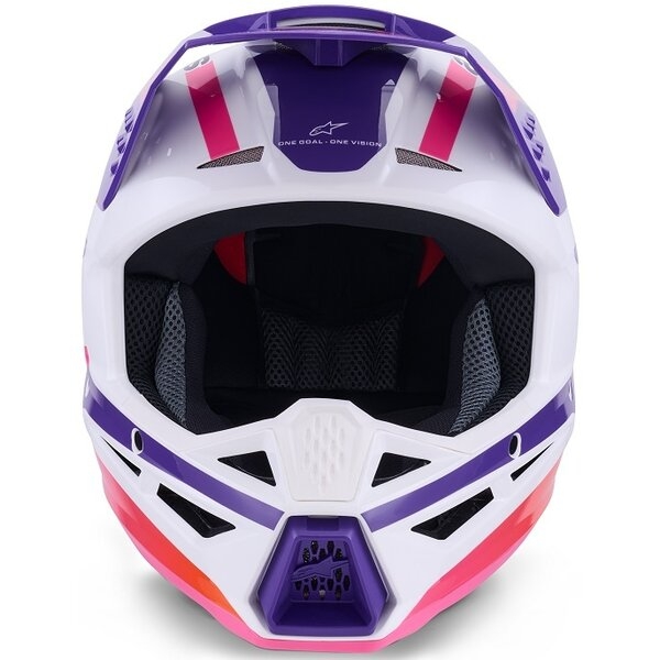 Casca cross-enduro ALPINESTARS S-M3 HEAT ECE06 S Argintiu/Albastru/Negru mat, 29