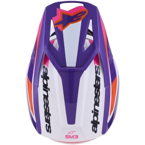 Casca cross-enduro ALPINESTARS S-M3 HEAT ECE06 S Argintiu/Albastru/Negru mat, 4