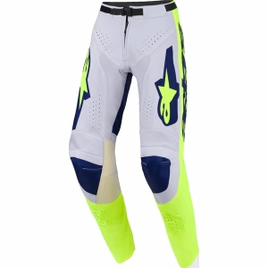 Pantaloni cross-enduro ALPINESTARS RACER AIR RIWAY 2026 30 Gri/Galben fluo/Albastru