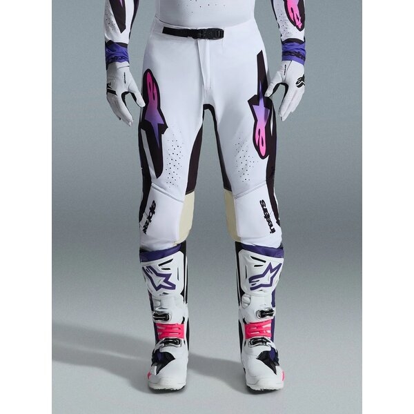 Pantaloni cross-enduro ALPINESTARS SUPERTECH AFD VISTA 2026 30 Alb/Mov/Negru, 7