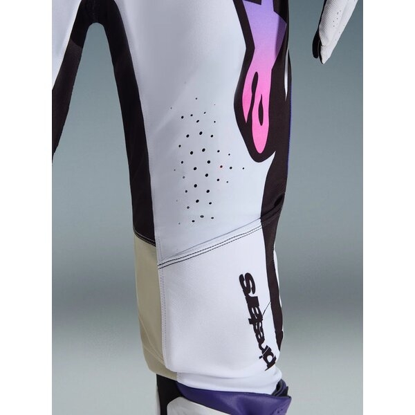 Pantaloni cross-enduro ALPINESTARS SUPERTECH AFD VISTA 2026 30 Alb/Mov/Negru, 10