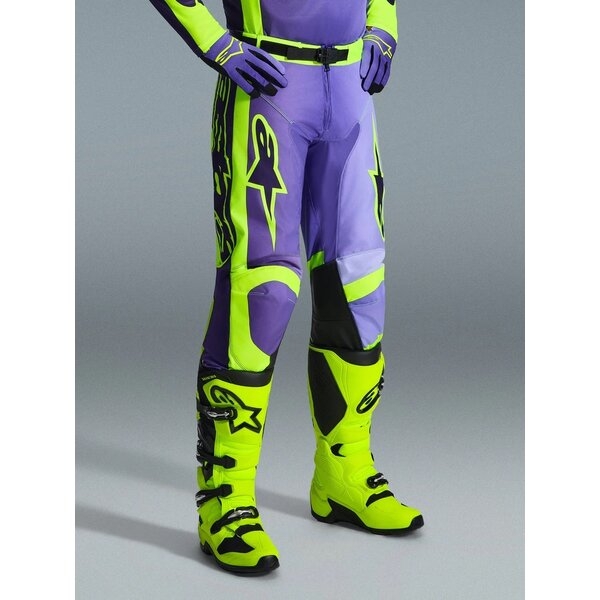 Pantaloni cross-enduro ALPINESTARS RACER PORTL 2026 34 Mov/Galben fluo, 3