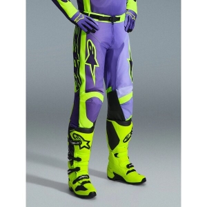 Pantaloni cross-enduro ALPINESTARS RACER PORTL 2026 34 Mov/Galben fluo, 3