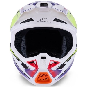 Casca cross-enduro ALPINESTARS SUPERTECH S-M7 FUSE ECE06 S Albastru/Mov/Roz, 3