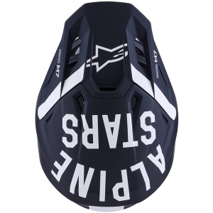 Casca cross-enduro ALPINESTARS SUPERTECH S-M7 DASHER ECE06 S Negru/Alb mat, 3