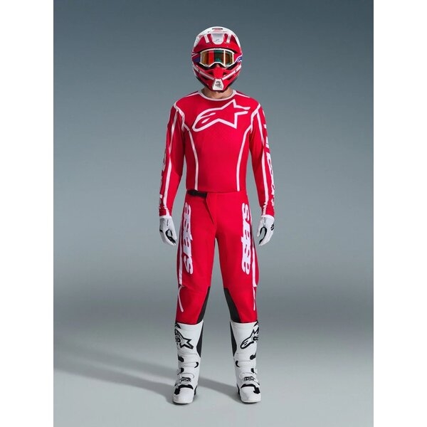 Pantaloni cross-enduro ALPINESTARS FLUID APEX 2026 36 Rosu/Alb, 17