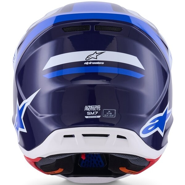 Casca cross-enduro ALPINESTARS SUPERTECH S-M7 RISE ECE06 S Negru/Argintiu/Rosu fluo, 9