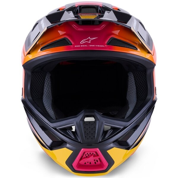 Casca cross-enduro ALPINESTARS SUPERTECH S-M7 RISE ECE06 S Negru/Argintiu/Rosu fluo, 13