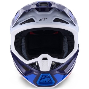 Casca cross-enduro ALPINESTARS SUPERTECH S-M7 RISE ECE06 S Negru/Argintiu/Rosu fluo, 4