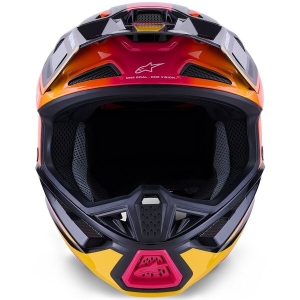 Casca cross-enduro ALPINESTARS SUPERTECH S-M7 RISE ECE06 S Negru/Argintiu/Rosu fluo, 13