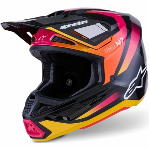 Casca cross-enduro ALPINESTARS SUPERTECH S-M7 RISE ECE06 XL Negru/Galben/Roz