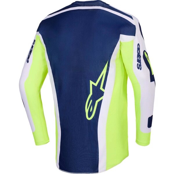 Tricou cross-enduro ALPINESTARS RACER AIR RIWAY 2026 S Gri/Galben fluo/Albastru, 6