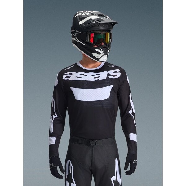 Tricou cross-enduro ALPINESTARS RACER AIR RIWAY 2026 S Gri/Galben fluo/Albastru, 8