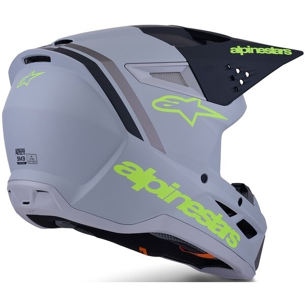 Casca cross-enduro ALPINESTARS S-M3 RADIUM ECE06 S Negru/Rosu fluo/Alb, 6