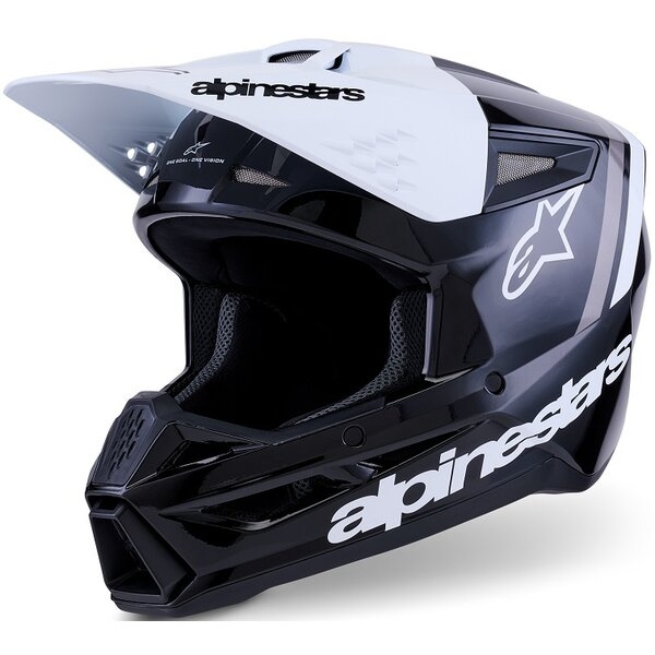 Casca cross-enduro ALPINESTARS S-M3 RADIUM ECE06 S Negru/Rosu fluo/Alb, 9
