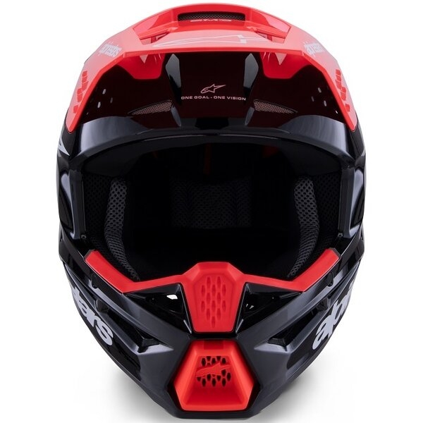 Casca cross-enduro ALPINESTARS S-M3 RADIUM ECE06 S Negru/Rosu fluo/Alb, 16
