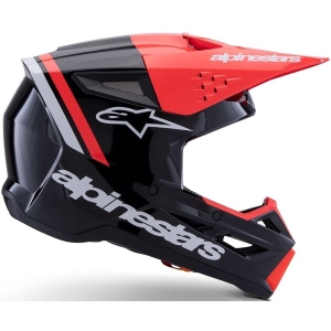 Casca cross-enduro ALPINESTARS S-M3 RADIUM ECE06 S Negru/Rosu fluo/Alb, 3