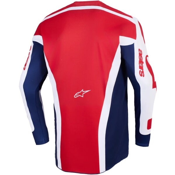 Tricou cross-enduro ALPINESTARS RACER RIWAY 2026 XL Alb/Albastru/Rosu, 16