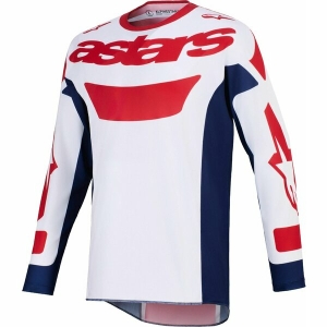 Tricou cross-enduro ALPINESTARS RACER RIWAY 2026 XL Alb/Albastru/Rosu