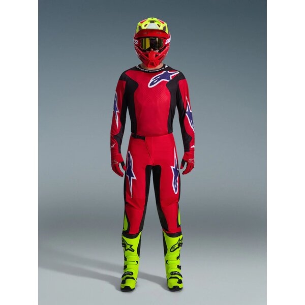 Tricou cross-enduro ALPINESTARS FLUID GRID 2026 M Albastru/rosu, 4