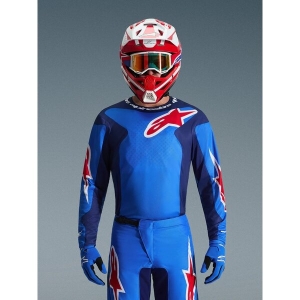 Tricou cross-enduro ALPINESTARS FLUID GRID 2026 M Albastru/rosu, 14