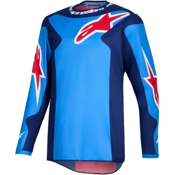 Tricou cross-enduro ALPINESTARS FLUID GRID 2026 L Albastru/rosu, 12