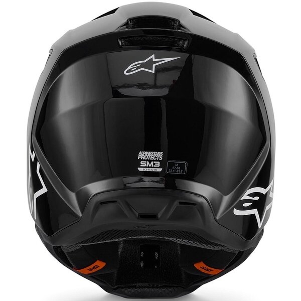 Casca cross-enduro ALPINESTARS S-M3 SOLID ECE06 XL NEGRU MAT, 6