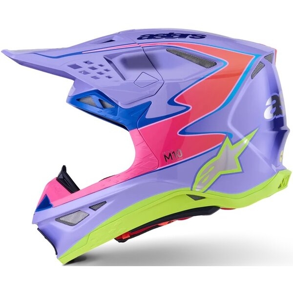 Casca cross-enduro ALPINESTARS SUPERTECH S-M10 JETT LAWRENCE R01 ECE06 S Mov/Roz fluo/Galben fluo, 6