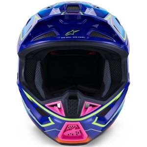 Casca cross-enduro ALPINESTARS SUPERTECH S-M7 CAST ECE06 M Albastru/Roz/Galben fluo, 8