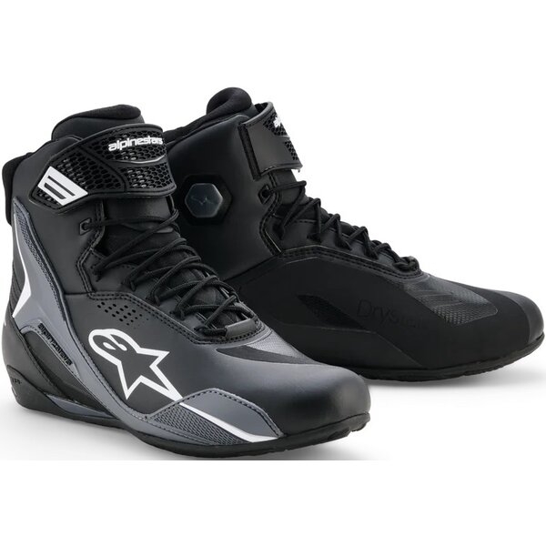 Ghete moto sport/touring ALPINESTARS FASTER-4 DRYSTAR 39 Negru/Gri, 4