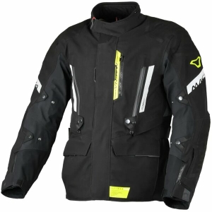 Geaca textil impermeabila touring/adventure MACNA ULTIMAX 2.0 L Negru/Galben fluo