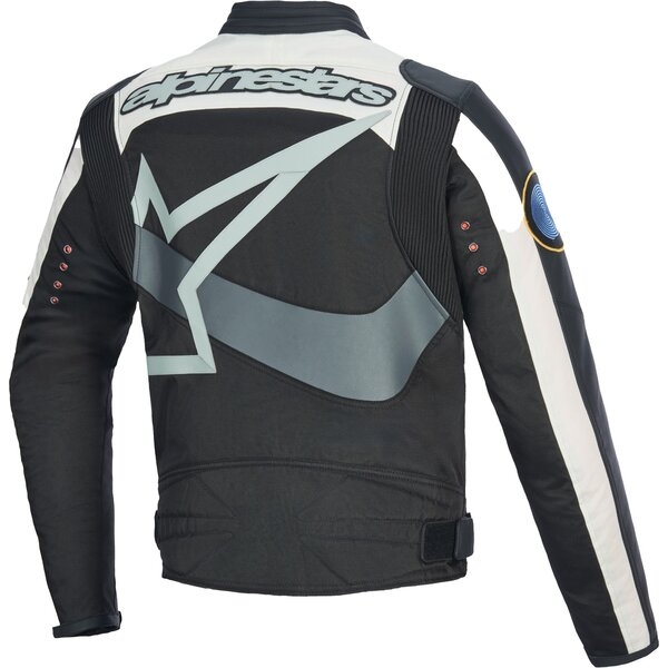 Geaca dama textil urban/vintage ALPINESTARS IDLES XS Negru/Alb/Mov, 11