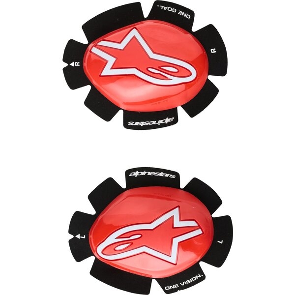 Slidere pentru genunchi ALPINESTARS GP PLUS Roz fluo/Alb, 4