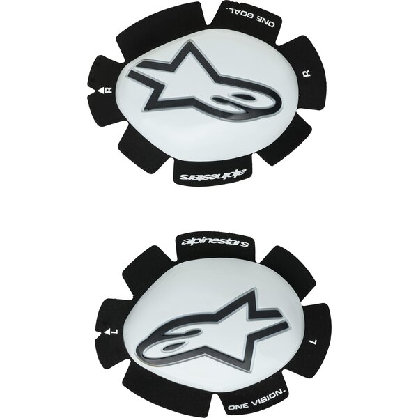 Slidere pentru genunchi ALPINESTARS GP PLUS Roz fluo/Alb, 5
