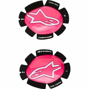 Slidere pentru genunchi ALPINESTARS GP PLUS Roz fluo/Alb