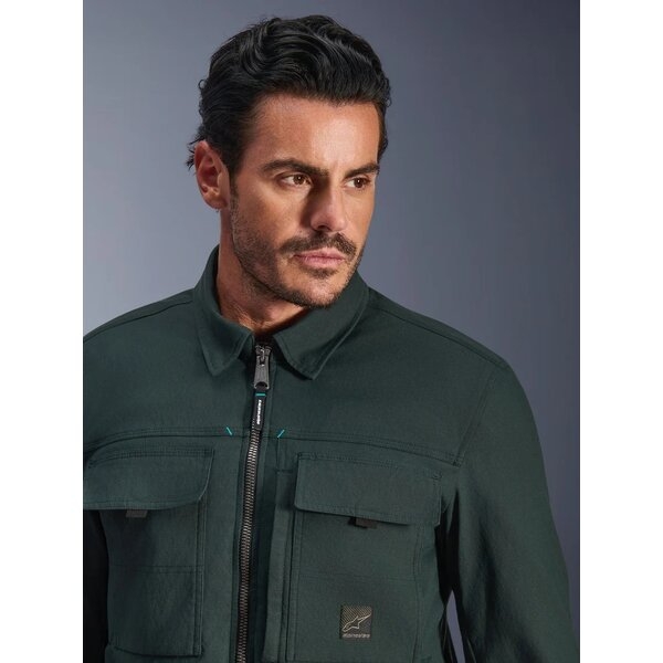 Geaca textil urban ALPINESTARS BRYON WR OVERSHIRT S Verde smarald închis, 7