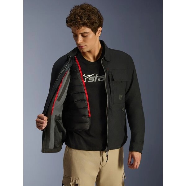 Geaca textil urban ALPINESTARS BRYON WR OVERSHIRT S Verde smarald închis, 8