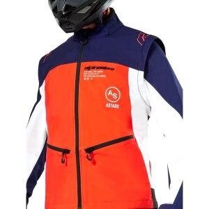 Geaca cross-enduro Softshell ALPINESTARS LITE-DURA S Navy/Portocaliu, 6
