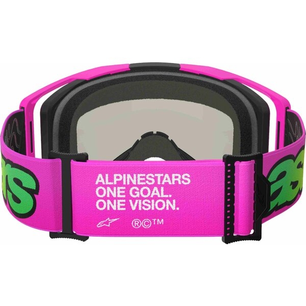 Ochelari cross-enduro ALPINESTARS VISION 8 VISTA GOGGLE Roz/Galben fluo, 6